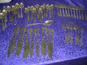 #MM Affection Oneida Community Set of 55 Pieces Silverplate VERY NICE - Picture 1 of 12