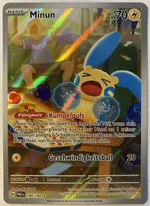 Pokemon Minun Art Rare | Deutsch 194/182 Paradox Rift | Near Mint - Bild 1 von 2
