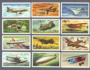 ZIGARETTE/HANDEL/KARTEN. Brooke Bond Tee. GESCHICHTE DER LUFTFAHRT.(1972) (Komplettset mit 50) - Bild 1 von 1