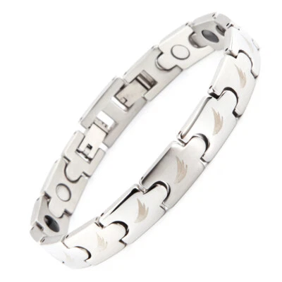 T-Prime Power 3in1 Edelstahl Magnetarmband Neodym Germanium Turmalin TCM # 8066 - Bild 1 von 4