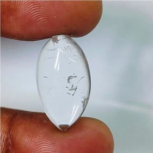 Clear Quartz Natural Crystal Cabochon loose gemstone Jewelry 13 Cts. ME-11590 - Picture 1 of 6