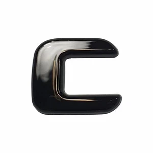 3D-Relief-Buchstabe schwarz glänzend C Auto Aufkleber - Bild 1 von 1