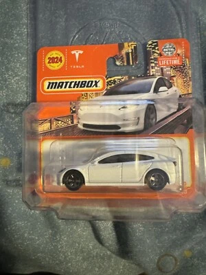 Matchbox 2024 MBX Team Tesla 53/100 White Tesla Model 3 - Image 1 of 2