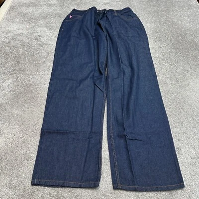 Woman Within Denim Jeans Women 26T Blue Straight Leg Classic Fit 41x34.5 NWOT - Image 1 of 4
