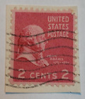 USA Briefmarke ~ John Quincy Adams ~ 6  rot ~ postiert ~ um 1938 - X01
