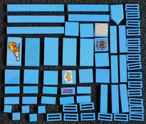LEGO Blue Tiles Mixed Smooth Flat Floor Bundle Joblot Bricks Pieces Plates - Picture 1 of 3