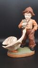 Dutch Boy with Goose Figurine - Holland Mold Vintage 1970’s 9”T Hand Painted.