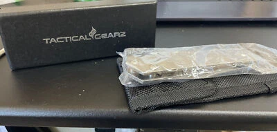 战术 Gearz 大马士革全 Tc4 钛 EDC 折叠刀钢刃 — 第 1/4 张图片