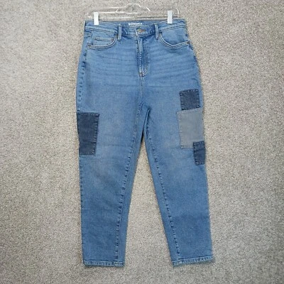 Sonoma Goods For Life Jeans Womens 10 Blue Denim Boyfriend Patchwork Stretch - Image 1 of 4