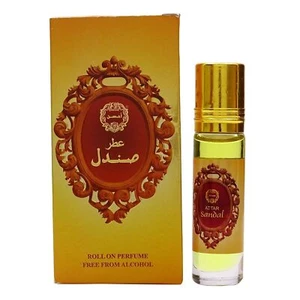 Ahsan Pure And Natural Sandal Roll On Attar, Long Lasting Fragrance 8ml - Picture 1 of 8
