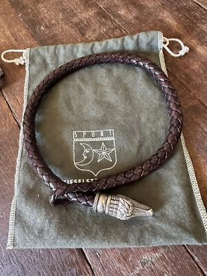 kieselstein cord silver alligator leather necklace - Image 1 of 4