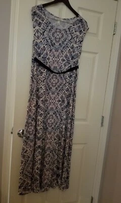 Nuevo con etiquetas Vestido de Maternidad Jessica Simpson Talla Grande Estampado Geo Elastizado Maternidad  Foto 1 de 4