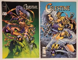 Juego completo Celestine #1-2 (1996, imagen) casi nuevo Warren Ellis Pat Lee - Imagen 1 de 2