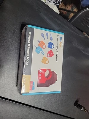 Cerraduras de aprendizaje para niños con llaves números coincidentes y contando Montessori Educatio... Foto 1 de 4