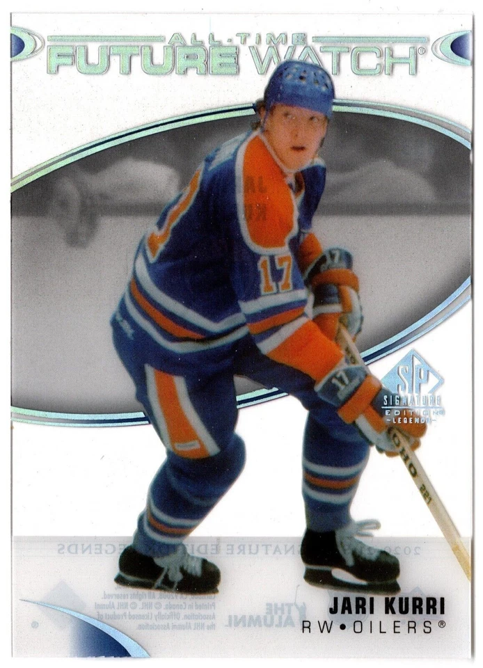 2020-21 UD SP Signature Edition Legends All-Time Future Watch Acetate JARI KURRI - Image 1 of 1