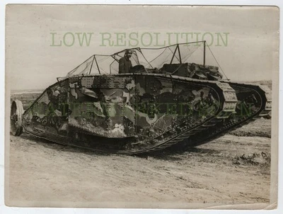 Cuerpo de Tanques Mk I Tank Somme Original 1916 Grande Oficial Oficina de Guerra Foto Foto 1 de 4