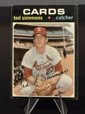1971 TOPPS #117 TED SIMMONS ROOKIE RC ST. LOUIS CARDINALS HOF - Imagem 1 de 2