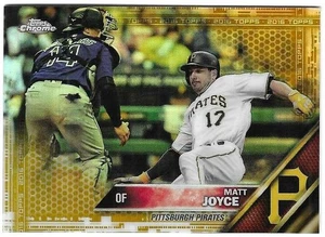 Matt Joyce 2016 TOPPS CHROME HOLIDAY MLB GOLD PARALLEL CARD #HMT47 Pirates SP/50 - Picture 1 of 2