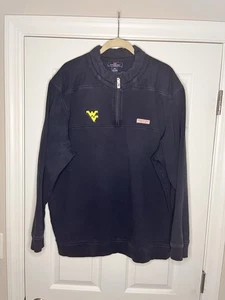 Jersey usado WVU Vineyard Vines 1/4 cremallera. Azul marino. XXL - Imagen 1 de 6
