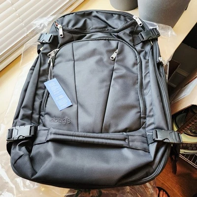 Ebags Mother Lode Full Size Convertible Backpack Travel Luggage Solid Black New - Image 1 of 4