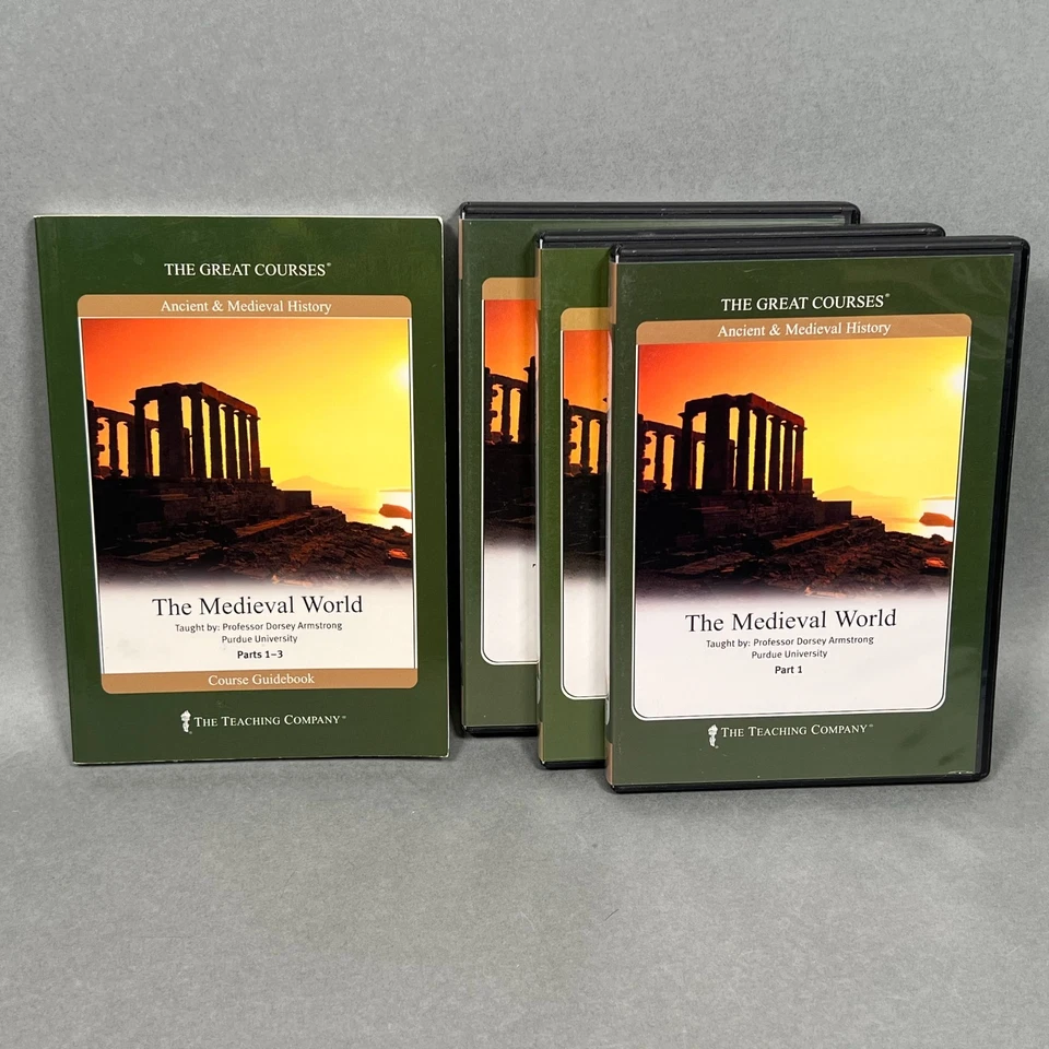 Great Courses The Medieval World 6 DVD's + Guidebook VERY GOOD Complete Foto 1 de 4