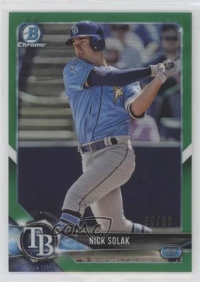 2018 Bowman Draft Chrome Green Refractor /99 Nick Solak #BDC-46 - Image 1 of 2