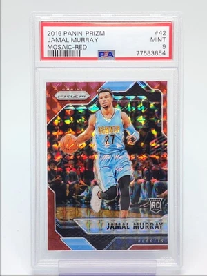 Jamal Murray 2016-17 Panini Prizm Rookie Mosaico Rojo Pepitas RC PSA 9 Q4408 Foto 1 de 2