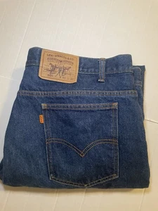 Vintage Levis 505 Jeans Herren 40x32 (passt 40x30) Blau Denim Orange Tab - Bild 1 von 7