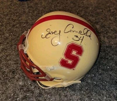 GREG COMELLA Signed/Autograph STANFORD CARDINAL Mini Football Helmet  - Image 1 of 3