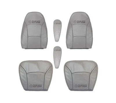 2000 2001 2002 Ford E150 E250 E350 Econoline Front Replacement Seat Cover Gray - Image 1 of 4