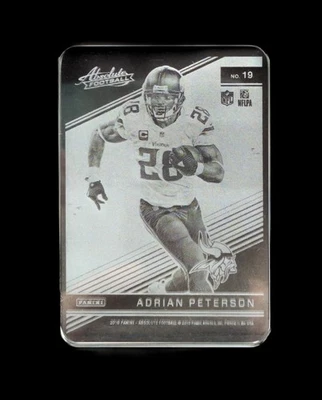 2016 Absolute Adrian Peterson GLASS Case Hit SSP Vikings HOF Sooners - Image 1 of 4