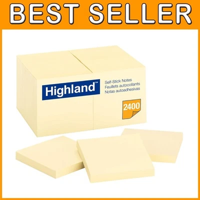 Yellow Sticky Notes Set - 3x3", 24 Pads x 8 Packs - Image 1 of 3
