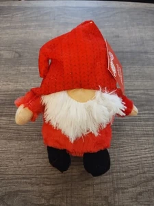 GREENBRIER Christmas House Plush 6” Red Santa Gnome Stuffed Toy New with Tags - Picture 1 of 4