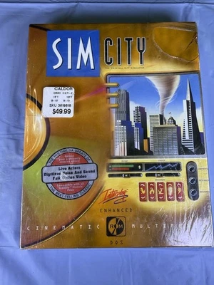 SimCity: Enhanced CD-ROM, 1994, Big Box, New & Sealed - Image 1 of 4