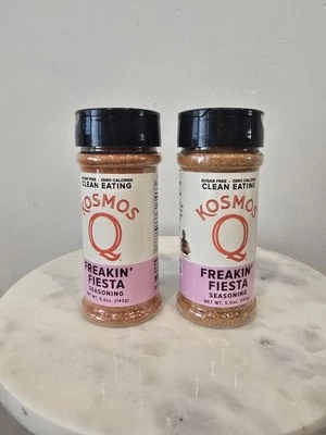 Paquete de 2 condimentos Kosmos Q Clean Eating Freakin Fiesta sin azúcar  Foto 1 de 3