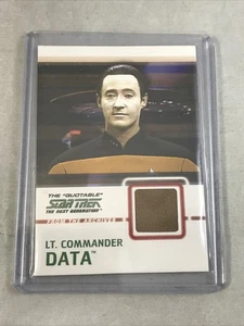 Star Trek The Next Generation DATA Rittenhouse 2005 Quotable Costume Card C2 - Picture 1 of 12
