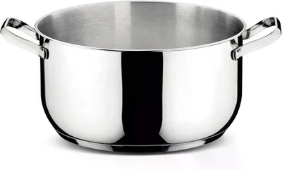 Lagostina Sfiziosa Casseruola Fonda, 4.56 Litri, Acciaio Inox, Col. Argento - Immagine 1 di 4