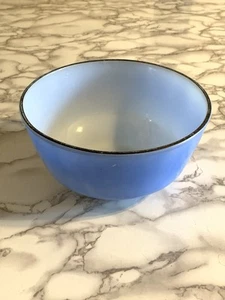 Fire King Pastel Blue Glass Med. Mixing Nesting Bowl 8.25” Vintage USA - Picture 1 of 9