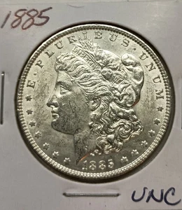 1885 UNC Morgan silver dollar - Picture 1 of 2