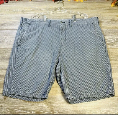 Gap 1969 Shorts Size 44 Blue Chino Checkered Pockets 10” Inseam Men’s - Image 1 of 4