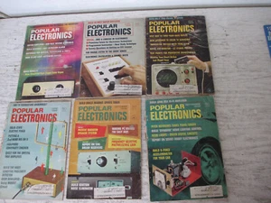 Lot of 6 Popular Electronics Magazines from 1968 - Foto 1 di 7
