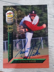 1994 Signature Rookies Draft Picks Jason Sikes Rookie Auto GM003