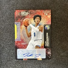 2021 Skybox Metal Universe Champions Silver Jalen Johnson #74 Rookie Auto RC