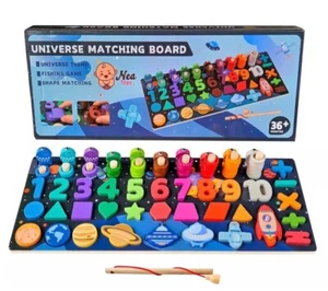 Montessori Toys - Preschool Math Learning - Toddler Toys - Shape Wooden Number C - Picture 1 of 15