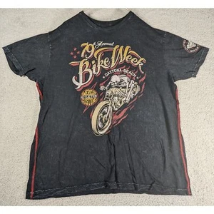 Affliction Shirt Mens 3XL 79th Annual Daytona Bike Week Skeleton Motorcycle - Bild 1 von 7
