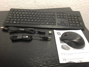 HP 950MK Kabelloses Tastatur-und-Maus-Set mit Akku UK-Layout QWERTY 3M165AA#ABU - Bild 1 von 4