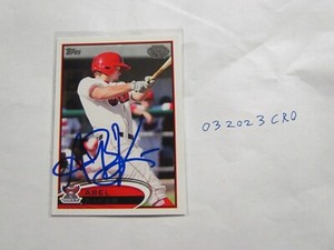 2012 Topps Abel Baker signed Baseball Card