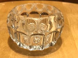 Bodega de sal maestra de vidrio transparente grueso arco de huella digital profunda 2 1/4"x2" - Imagen 1 de 5