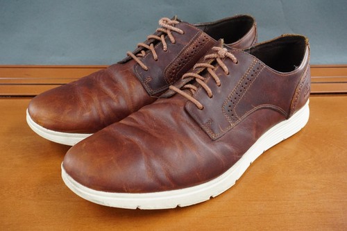 Timberland Franklin Park Oxford Shoes Men's 10.5 Brown Leather Lace Up Casual