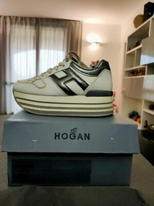 Sneakers Maxi H222 Hogan in pelle con Plantare 1,8 cm